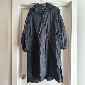 Vince Long Hooded Rain Jacket